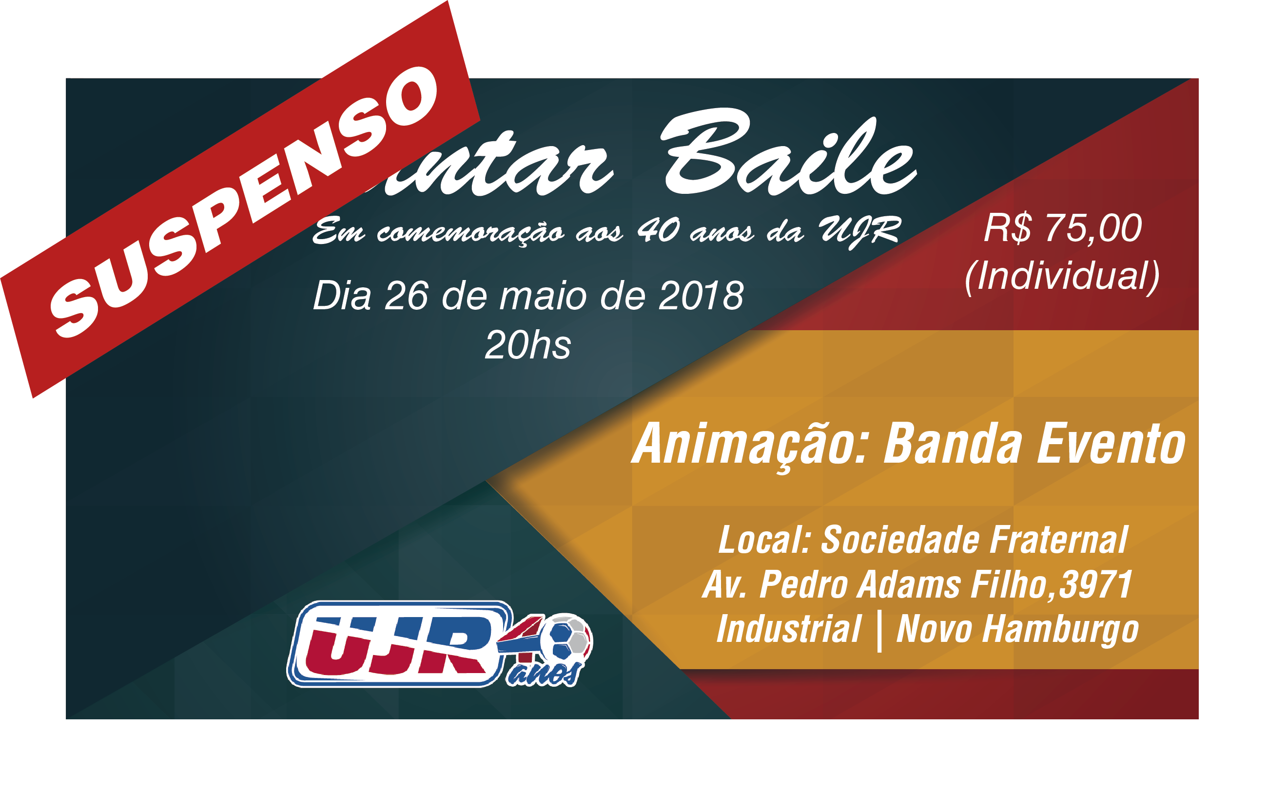Comunicado: Baile Suspenso!