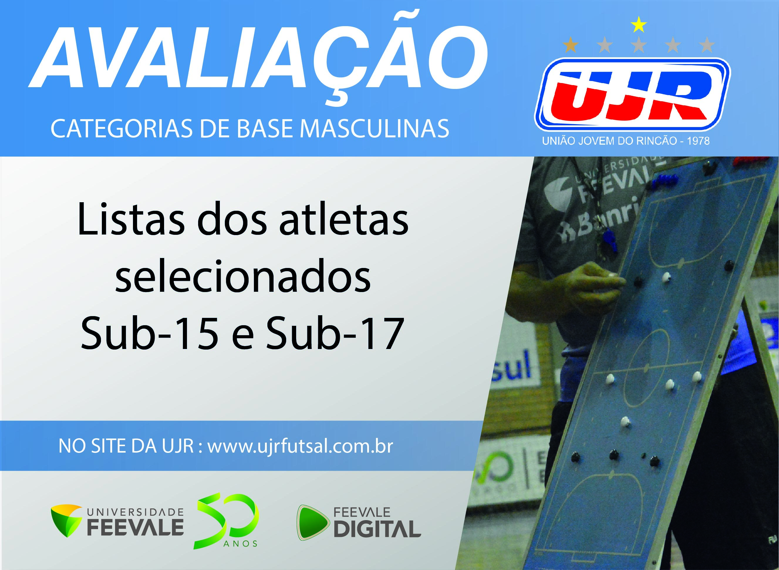 Selecionados Avaliação Técnica Sub-15 e Sub-17