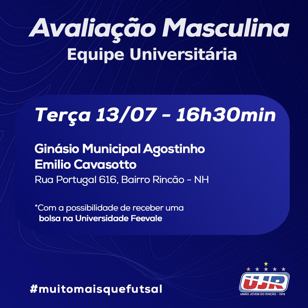 Avaliação técnica para equipe universitária masculina