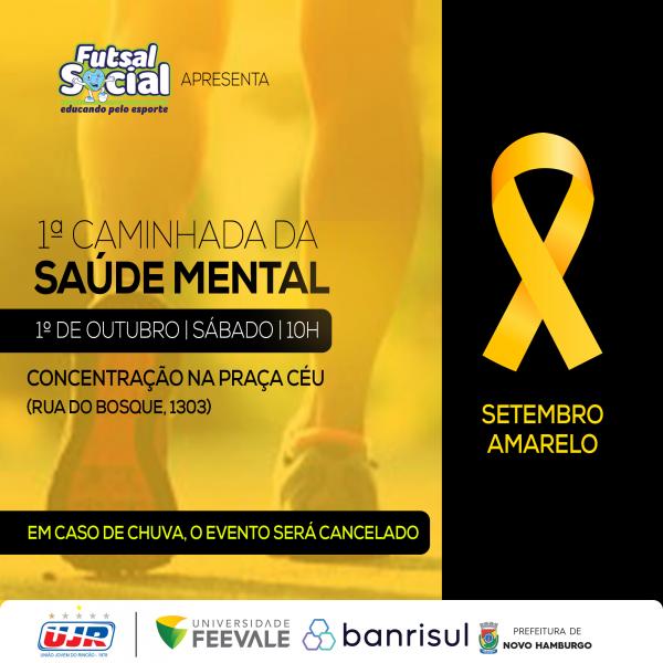 Futsal Social promove caminhada pela saúde mental