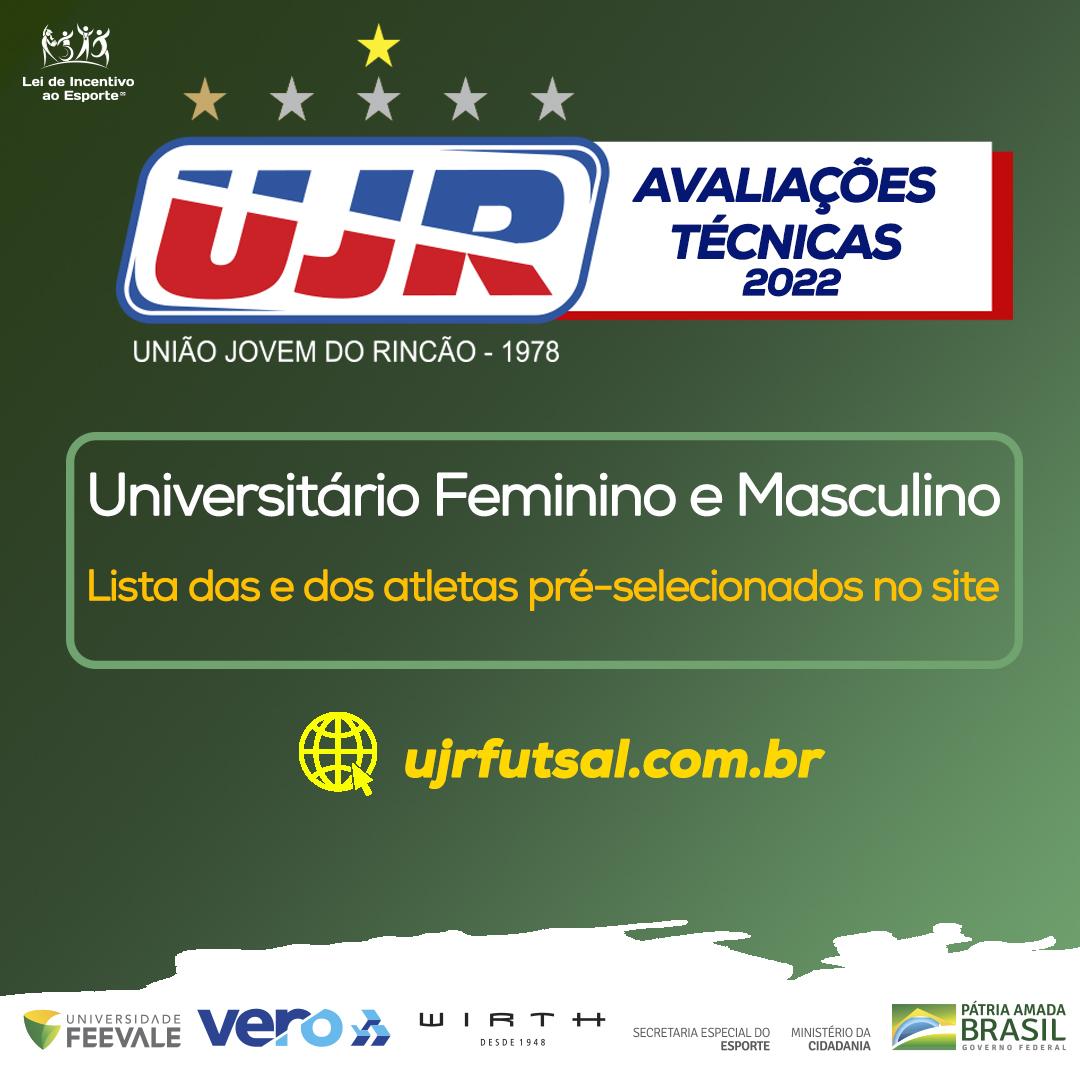 Pré-selecionadas (dos) Equipes Universitárias